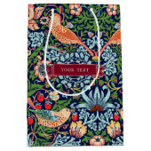 William Morris Strawberry Thief Medium Gift Bag Cadeauzakje (Voorkant)