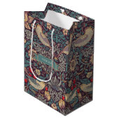 William Morris Strawberry Thief Medium Gift Bag Cadeauzakje (Voorkant Gekanteld)