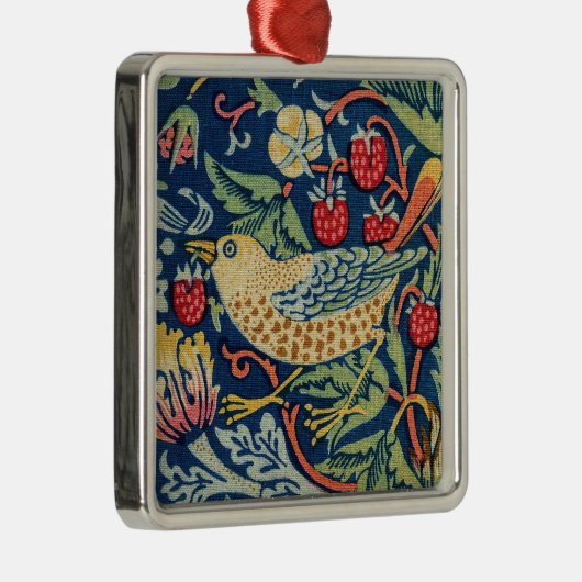 William Morris - Strawberry Thief Metalen Ornament (Rechts)