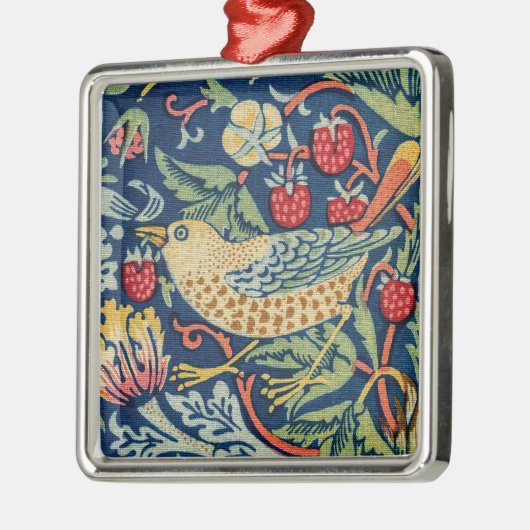 William Morris - Strawberry Thief Metalen Ornament (Links)