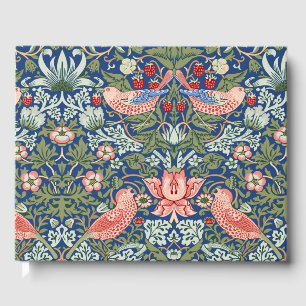 William Morris Strawberry Thief Navy Koraal Gastenboek