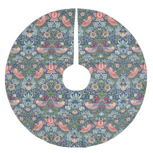 William Morris Strawberry Thief Navy Koraal Kerstboom Rok