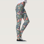 William Morris Strawberry Thief Navy Koraal Leggings (Rechts)