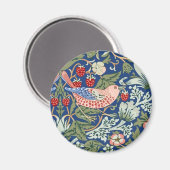 William Morris Strawberry Thief Navy Koraal Magneet (Voorkant / Achterkant)