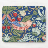 William Morris Strawberry Thief Navy Koraal Muismat (Voorkant)