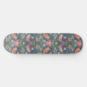 William Morris Strawberry Thief Navy Koraal Persoonlijk Skateboard (Horizontaal)