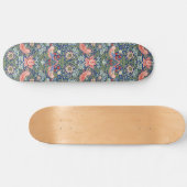 William Morris Strawberry Thief Navy Koraal Persoonlijk Skateboard (Horizontaal)
