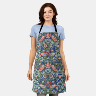 William Morris Strawberry Thief Navy Koraal Schort