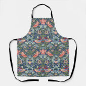 William Morris Strawberry Thief Navy Koraal Schort (Voorkant)