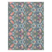 William Morris Strawberry Thief Navy Koraal Tafelkleed (Voorkant)