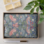 William Morris Strawberry Thief Navy Koraal Tissuepapier (Geschenk)