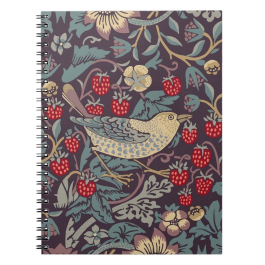 William Morris Strawberry Thief Notitieboek (Voorkant)