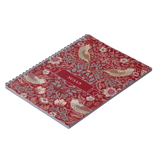 William Morris Strawberry Thief Notitieboek (Linkerzijde)