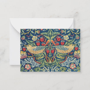 William Morris - Strawberry Thief Notitiekaartje
