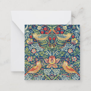 William Morris - Strawberry Thief Notitiekaartje