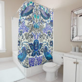 William Morris Strawberry Thief - Omgekeerd Douchegordijn (In situ)