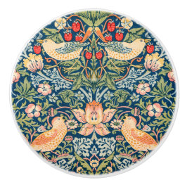 William Morris Strawberry Thief ontwerp knop