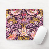 William Morris Strawberry Thief Paarse Versie Muismat (Met muis)