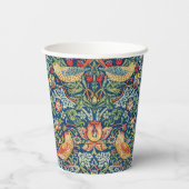 William Morris - Strawberry Thief Papieren Bekers (Achterkant)