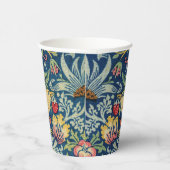 William Morris - Strawberry Thief Papieren Bekers (Rechts)