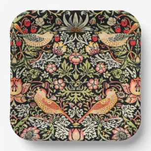 William Morris Strawberry Thief Papieren Bordje
