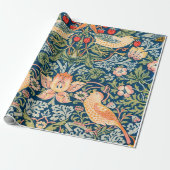  William Morris 'Strawberry Thief' Patroon Cadeaupapier (Uitgerold)
