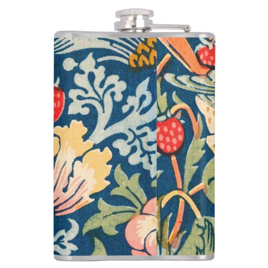  William Morris 'Strawberry Thief' Patroon Heupfles (Achterkant)