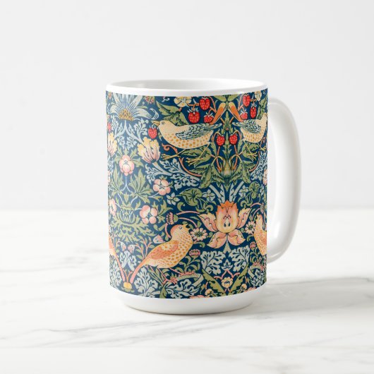  William Morris 'Strawberry Thief' Patroon Koffiemok (Voorkant rechts)