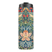 William Morris 'Strawberry Thief' Patroon Thermosbeker (Voorkant)