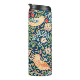 William Morris 'Strawberry Thief' Patroon Thermosbeker