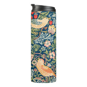 William Morris 'Strawberry Thief' Patroon Thermosbeker