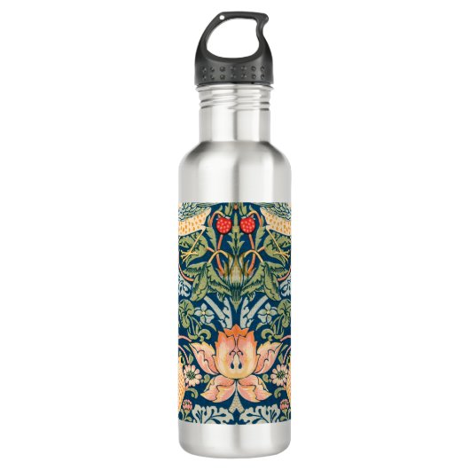 William Morris 'Strawberry Thief' Patroon Waterfles (Voorkant)