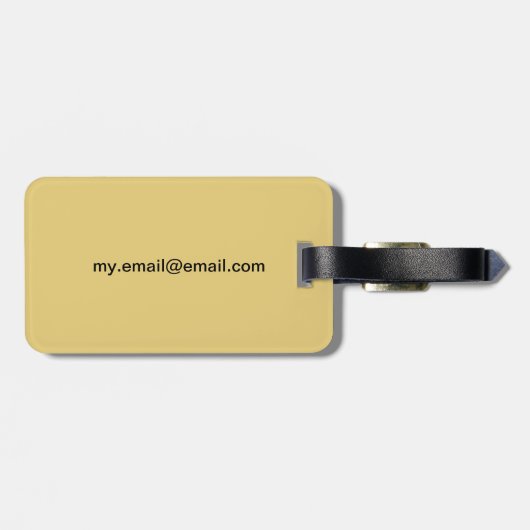 William Morris Strawberry Thief Pattern Bagagelabel (Achterkant horizontaal)