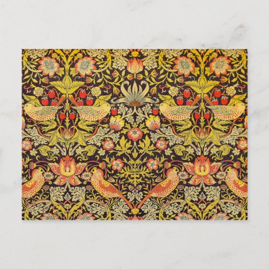 William Morris Strawberry Thief Pattern Briefkaart (Voorkant)