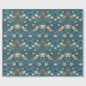 William Morris  Strawberry Thief Pattern Cadeaupapier (Vlak)