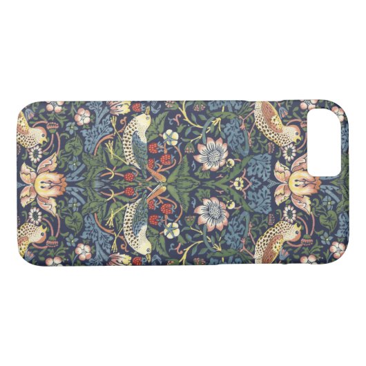 William Morris Strawberry Thief Pattern Case-Mate iPhone Case (Achterkant (Horizontaal))