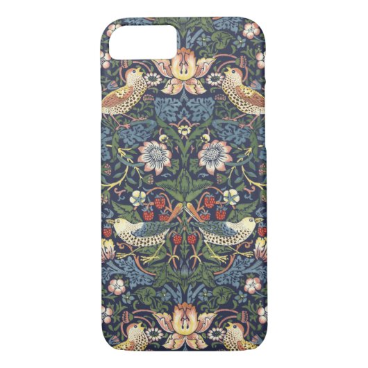 William Morris Strawberry Thief Pattern Case-Mate iPhone Case (Achterkant)