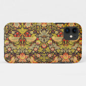 William Morris Strawberry Thief Pattern Case-Mate iPhone Case (Achterkant (horizontaal))