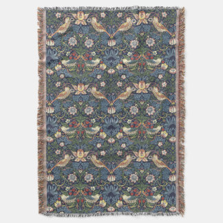 William Morris Strawberry Thief Pattern Deken