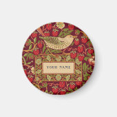 William Morris Strawberry Thief Pattern Design Magneet (Voorkant)