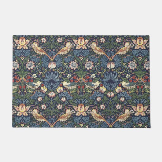 William Morris  Strawberry Thief Pattern Deurmat (Voorkant)