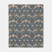 William Morris  Strawberry Thief Pattern Fleece Deken (Voorkant)