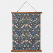 William Morris  Strawberry Thief Pattern Hangend Wandkleed (Voorkant)