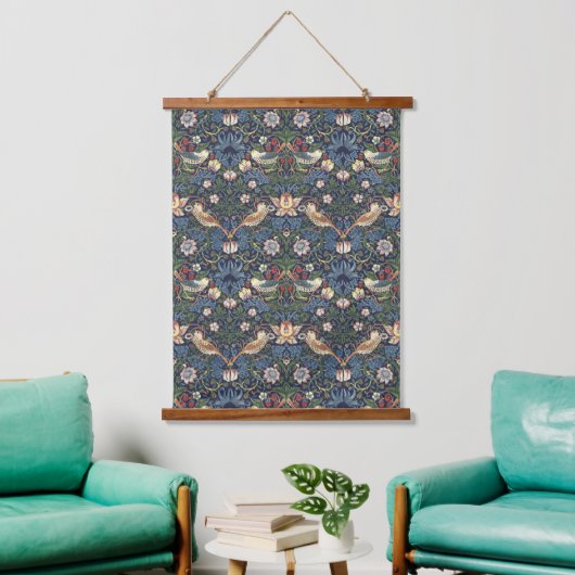 William Morris  Strawberry Thief Pattern Hangend Wandkleed (Woonkamer)