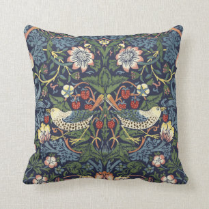 William Morris  Strawberry Thief Pattern Kussen