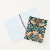 William Morris Strawberry Thief Pattern Notitieboek (Binnen)