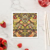 William Morris Strawberry Thief Pattern Servet (Insitu)