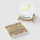 William Morris Strawberry Thief Pattern Stenen Onderzetter (Zijkant)