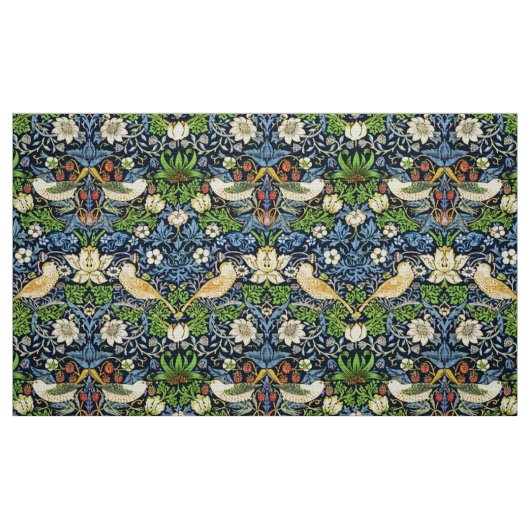 William Morris Strawberry Thief Pattern Stof (Fat Quarter)