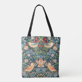 William Morris Strawberry Thief Pattern Tote Bag (Achterkant)